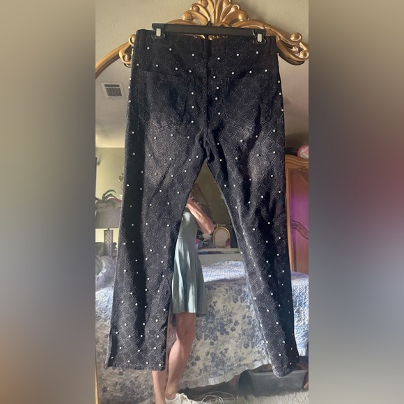 Black Studded Jeans - Picture 2 of 9